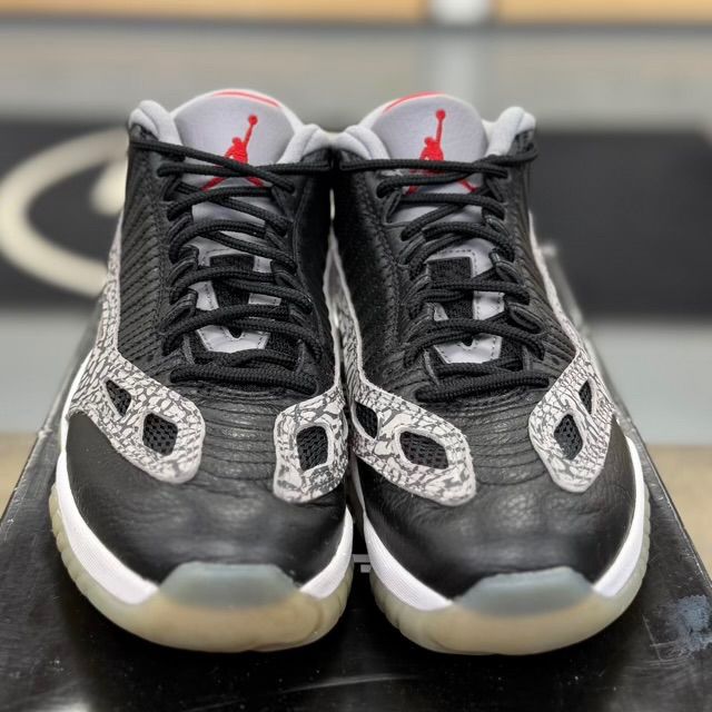 Jordan 11 Retro Low IE Black Cement - Preowned