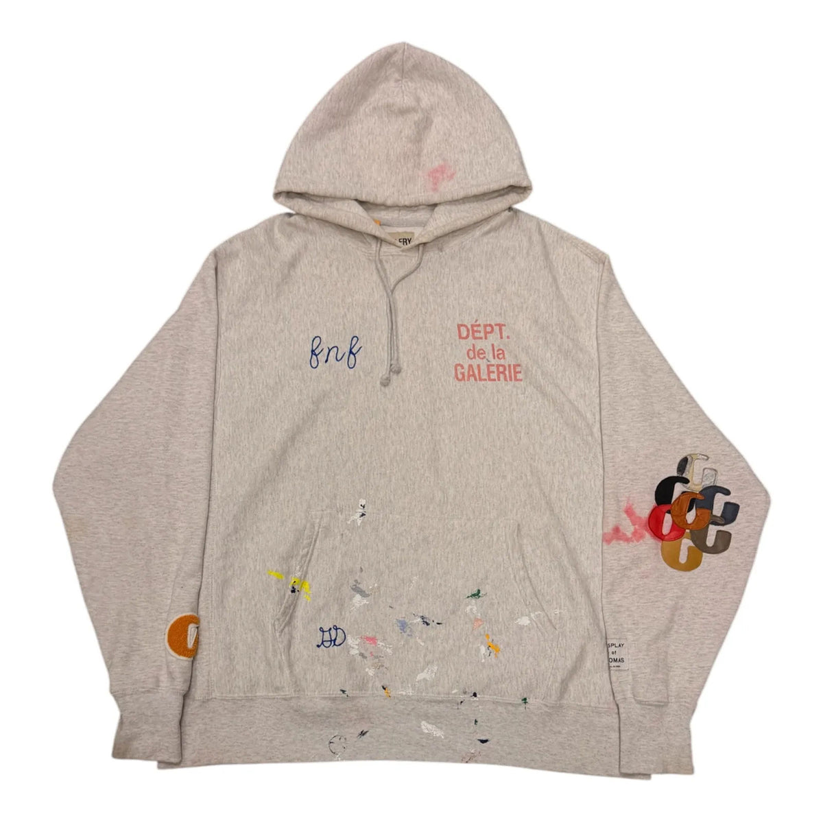Gallery Dept. FNF Paint Hoodie (Grey) - Preowned