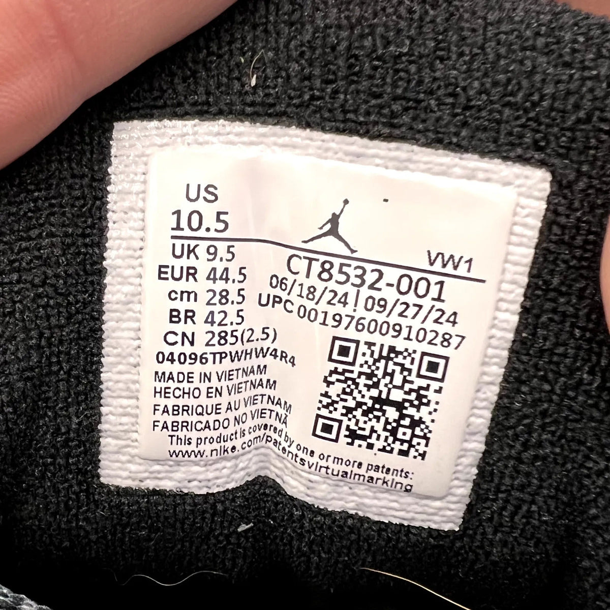 Jordan 3 Retro Black Cat (2025) - Preowned