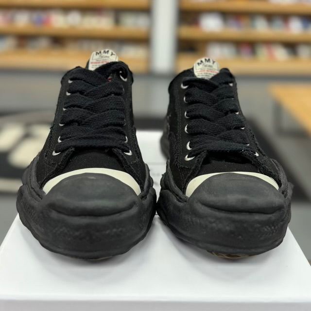 Maison Mihara Yasuhiro Hank OG Sole Canvas Low (Black/Black) - Preowned