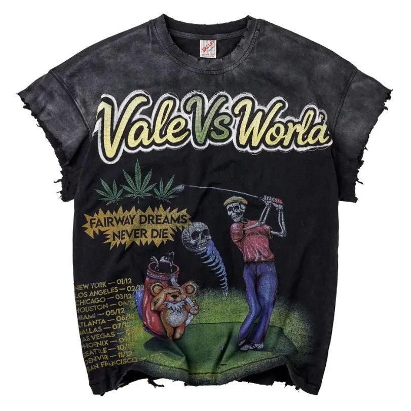 Vale Forever Tiger Hood Tank Tee (Black)