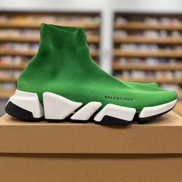 Balenciaga Speed 2.0 Sneaker Green - Preowned