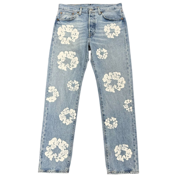 Denim Tears x Levi's Cotton Wreath Jean (Light Wash) - Preowned