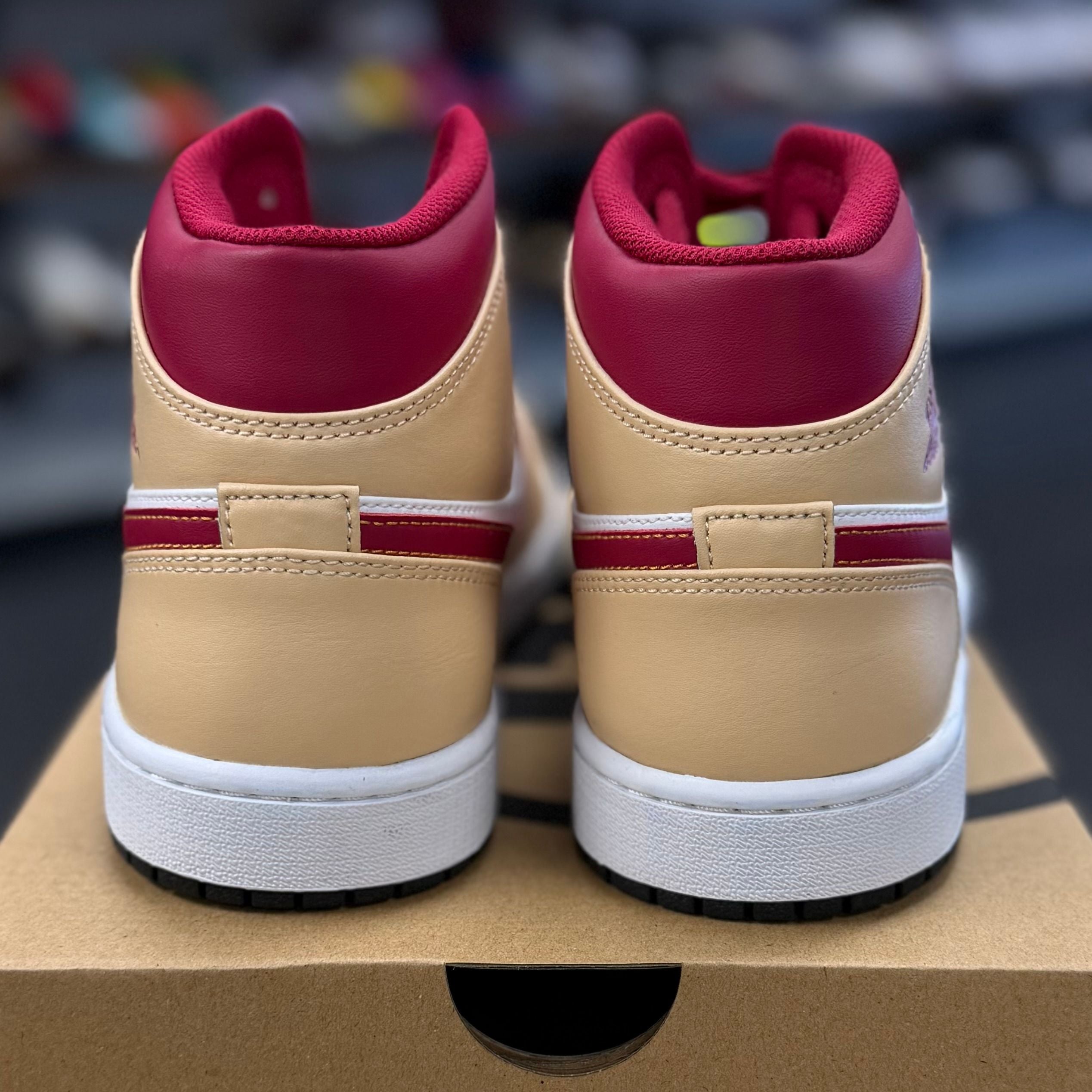 BRAND NEW STEAL Jordan 1 Mid Light Curry Cardinal