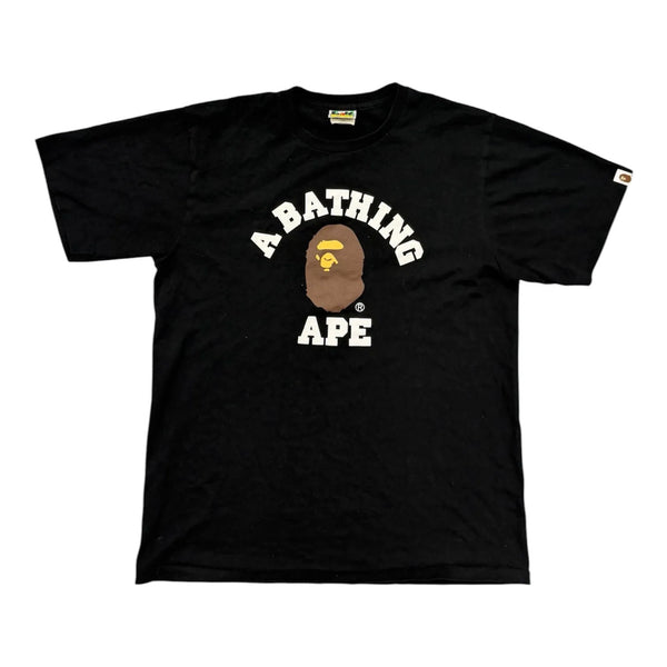 Bape College Tee (Black) - Preowned