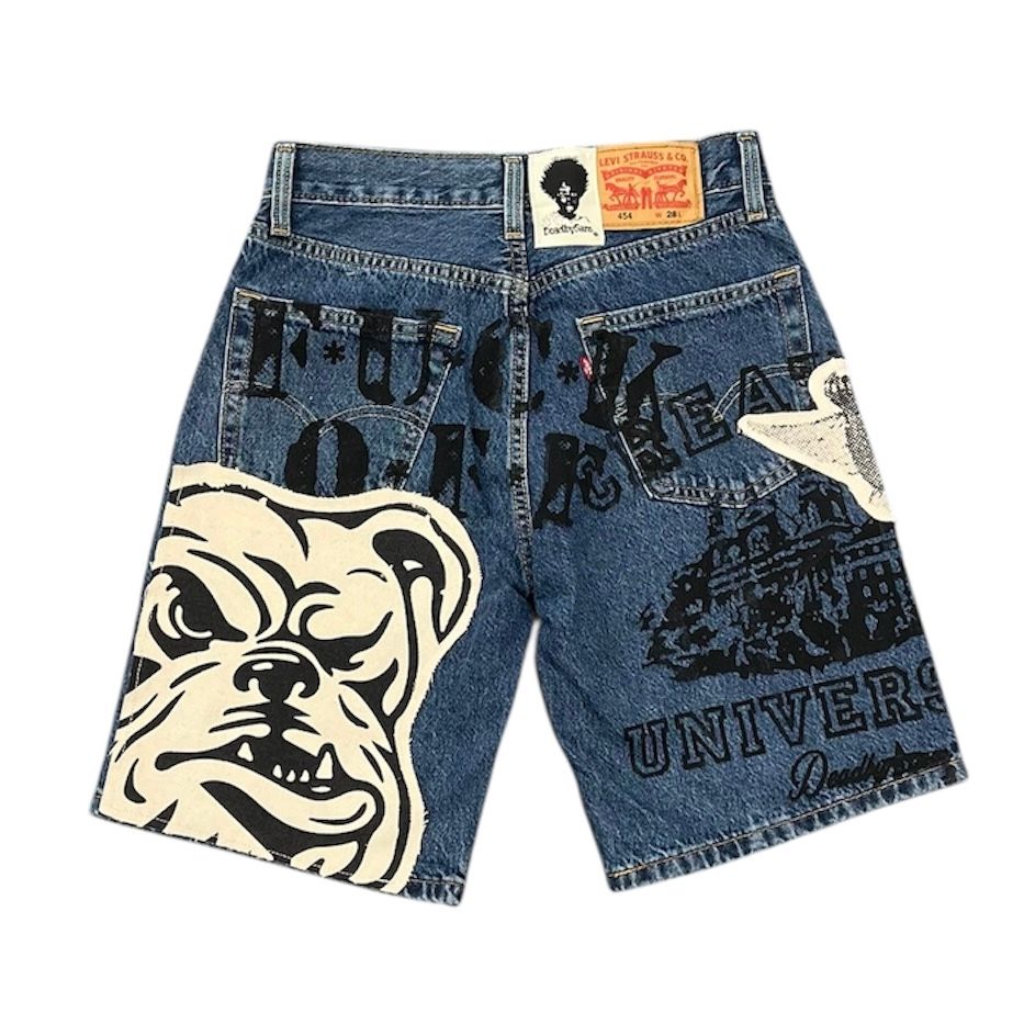 Deadby5am Angel Denim Shorts (Light Blue)
