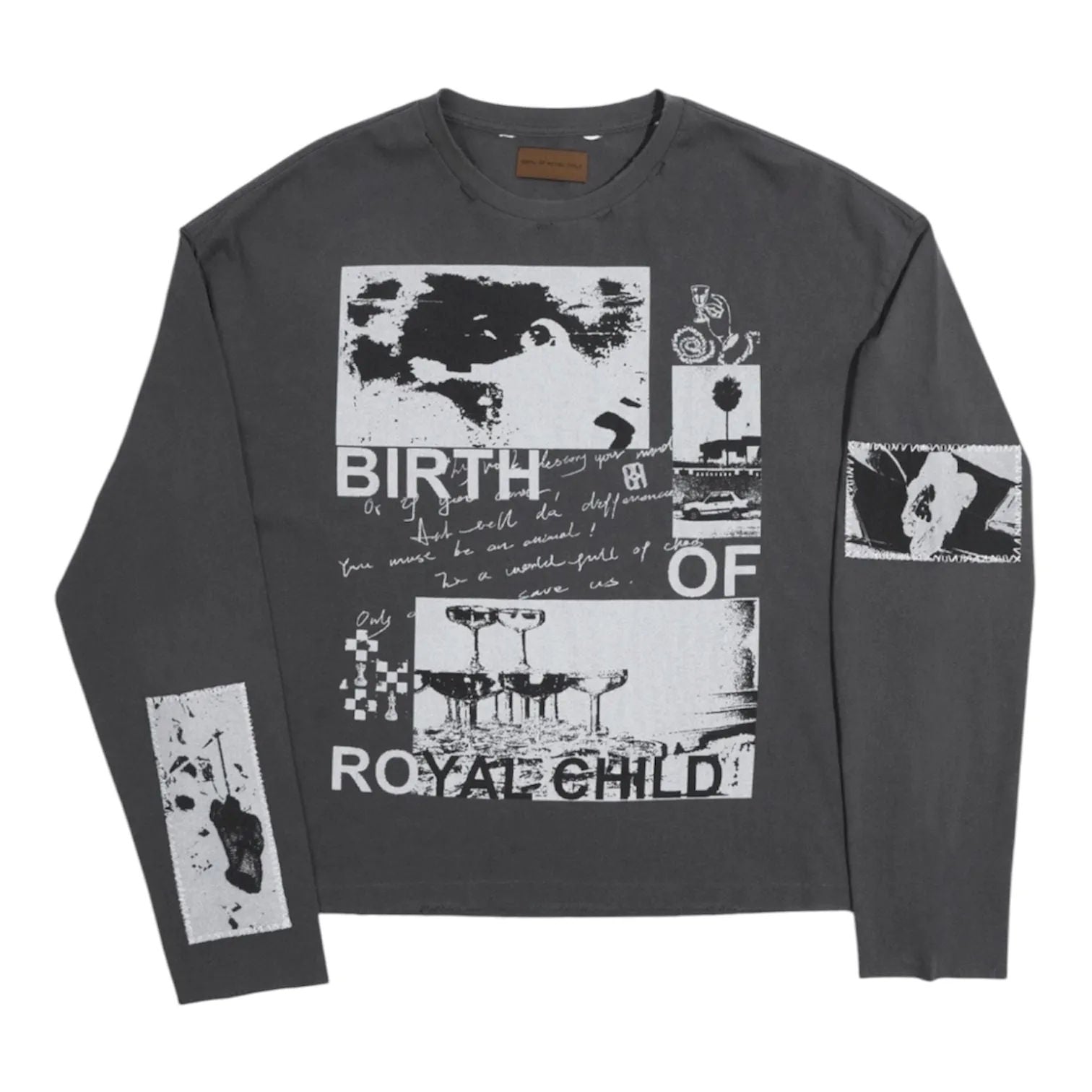 Birth Of A Royal Child 90s Hollywood Longsleeve Tee (Black)