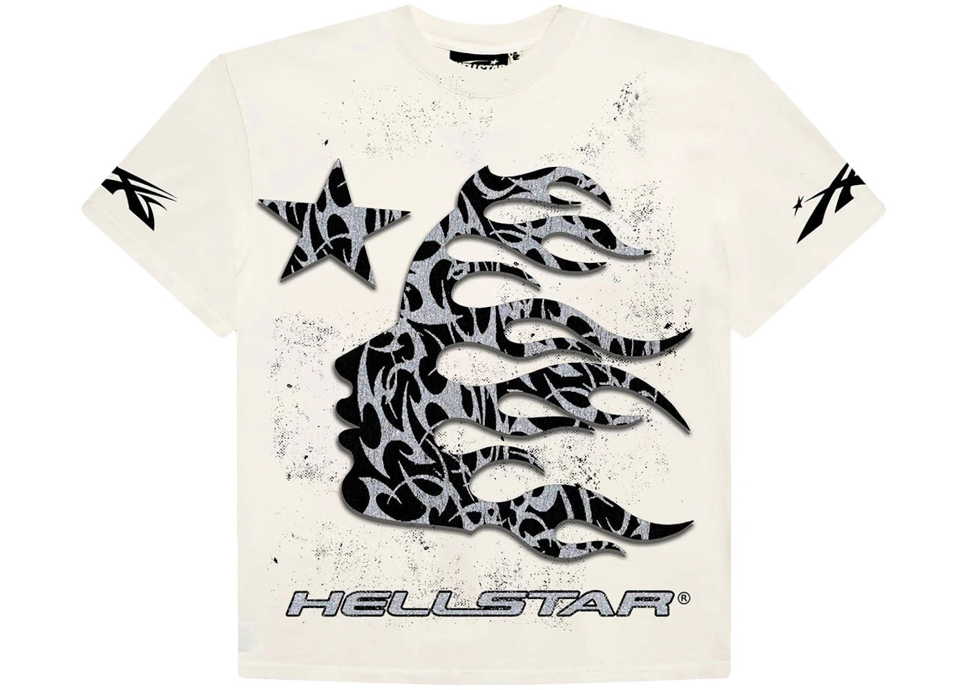 Hellstar Thorn Glitter T-Shirt White - Preowned