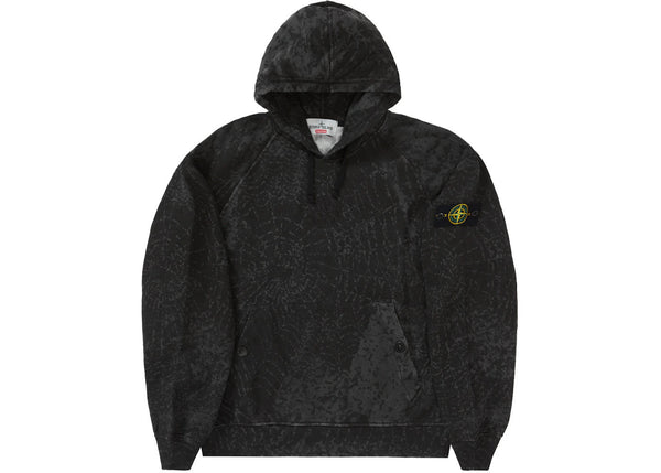 Supreme Stone Island Hooded Sweatshirt (FW23) Black