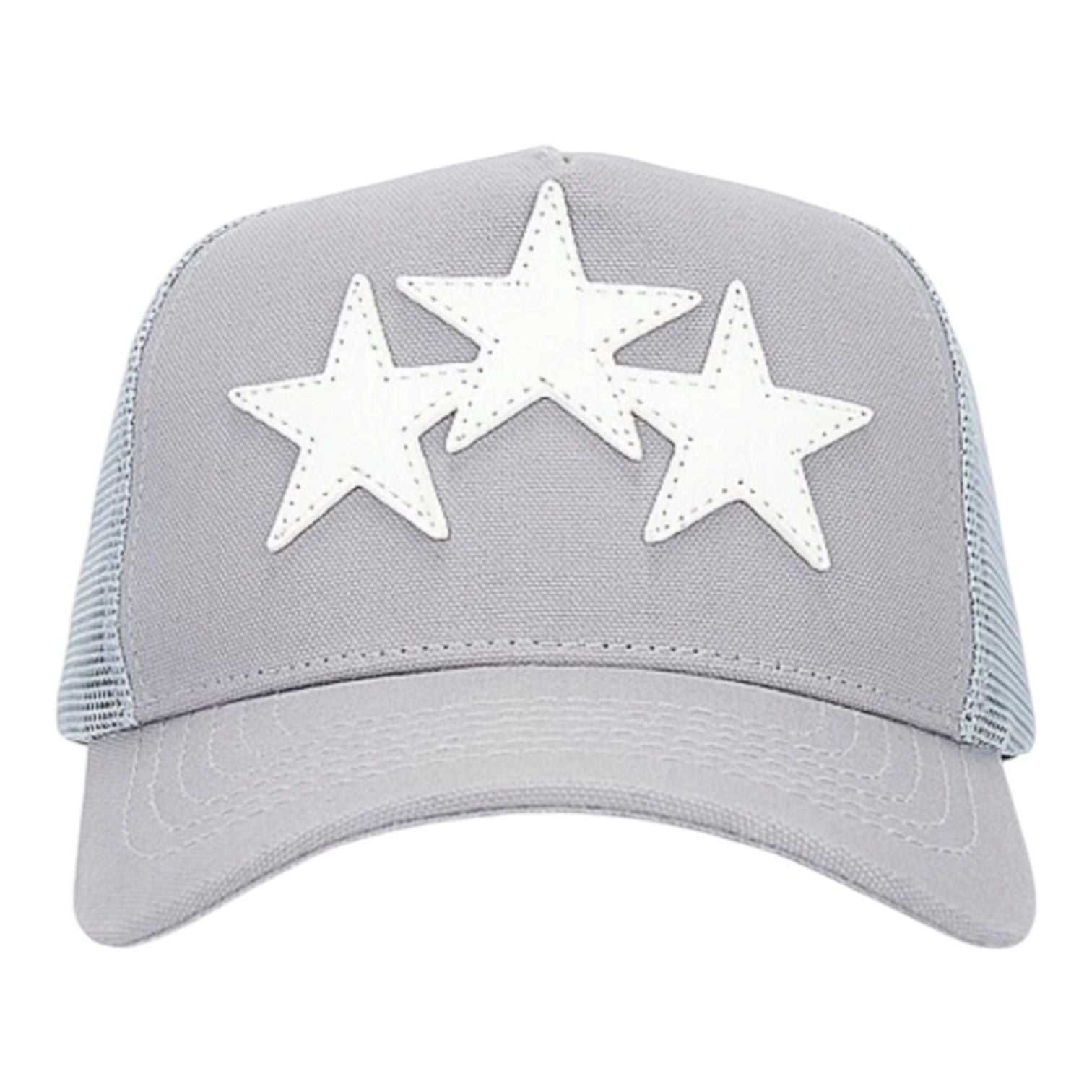 Amiri Three Star Trucker Hat (Grey) - Preowned