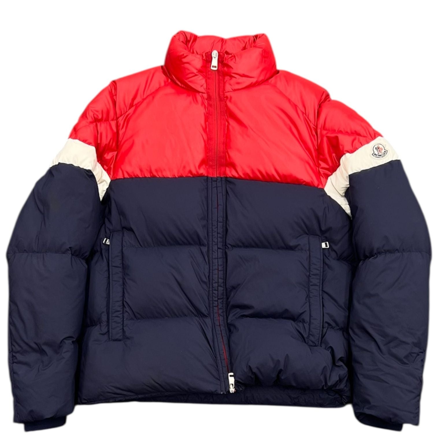 Moncler Konic Down Red Blue White Jacket - Preowned