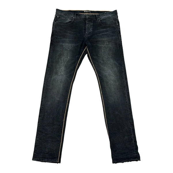 Purple Brand P.001 Jeans (Black/Orange Stitch) - Preowned