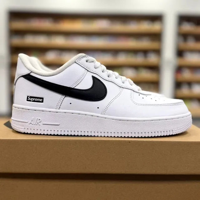 Nike Air Force 1 Low Supreme White Black - Preowned