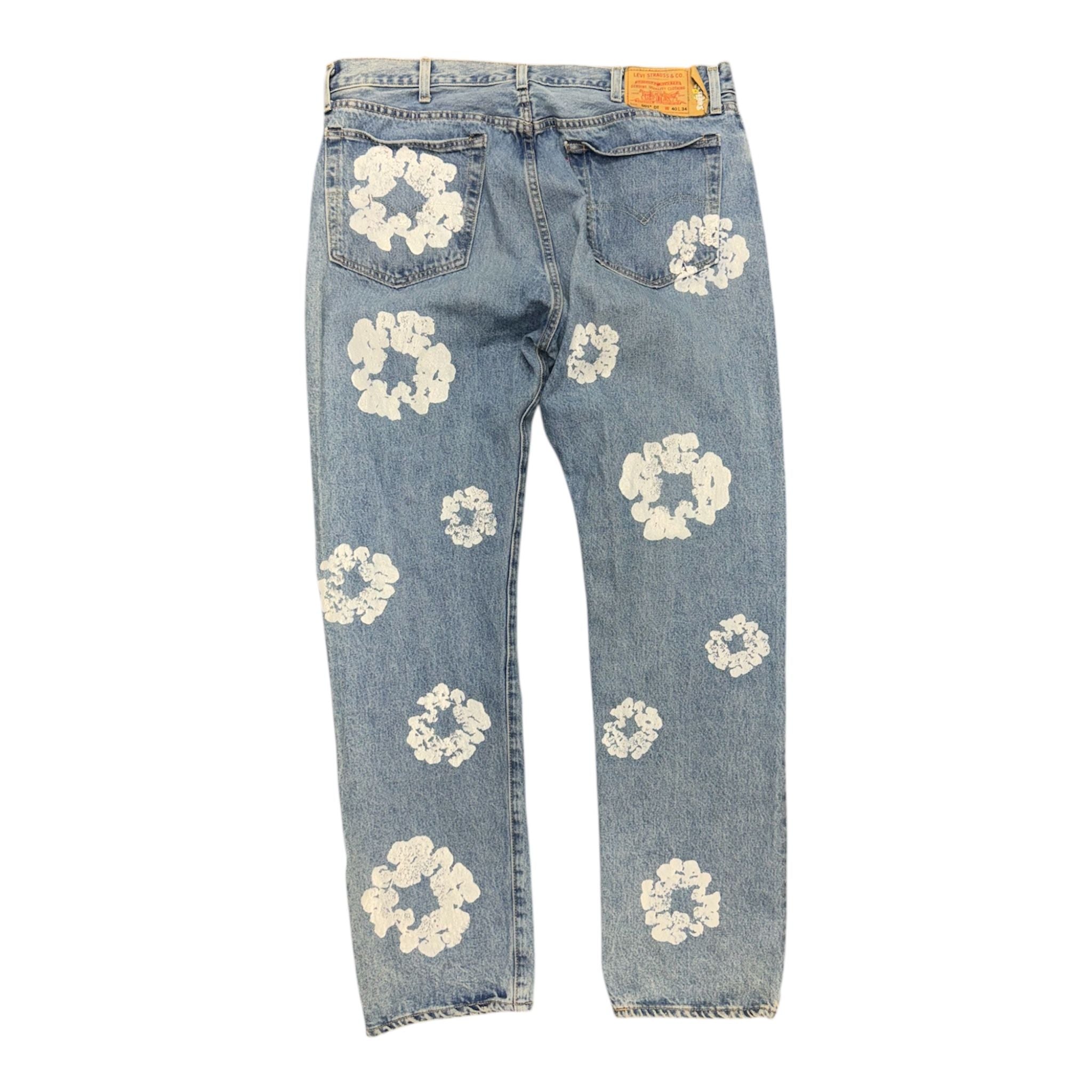 Denim Tears x Levi's Cotton Wreath Jean Light Wash - Preowned
