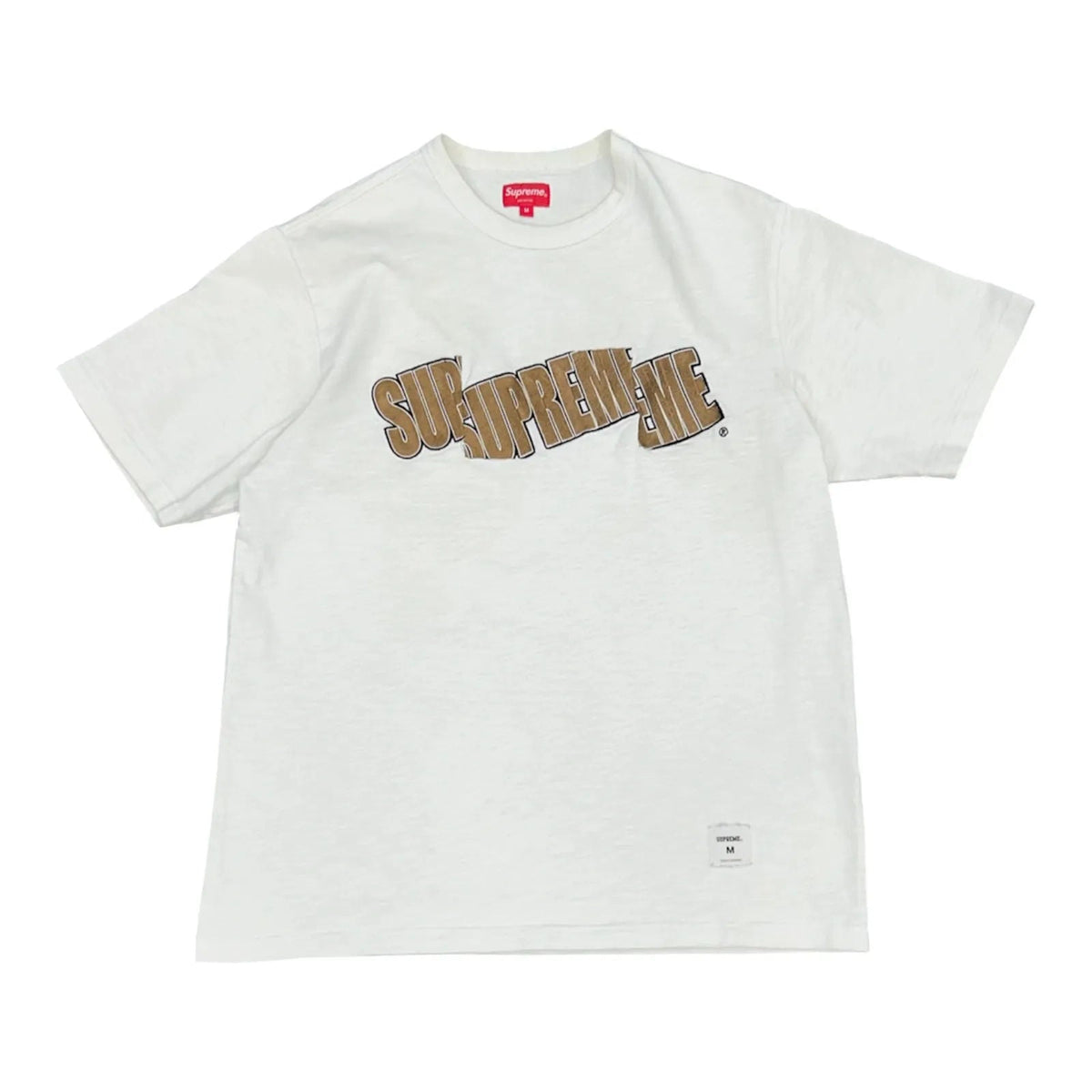 Supreme Cut Logo S/S Top White - Preowned