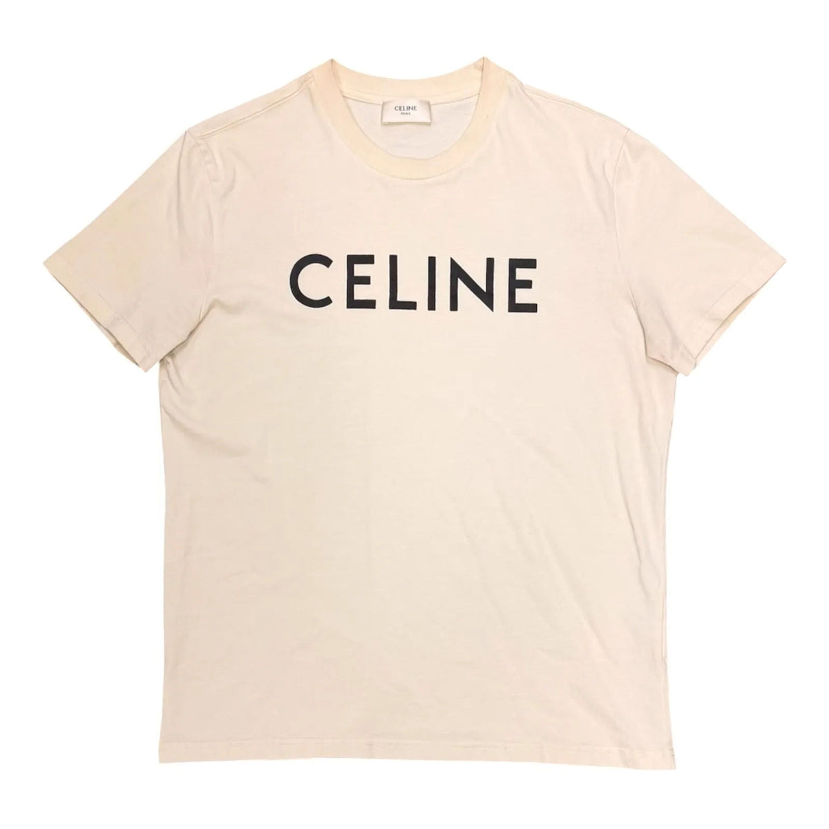 Celine Cotton Tee (Cream) - Preowned