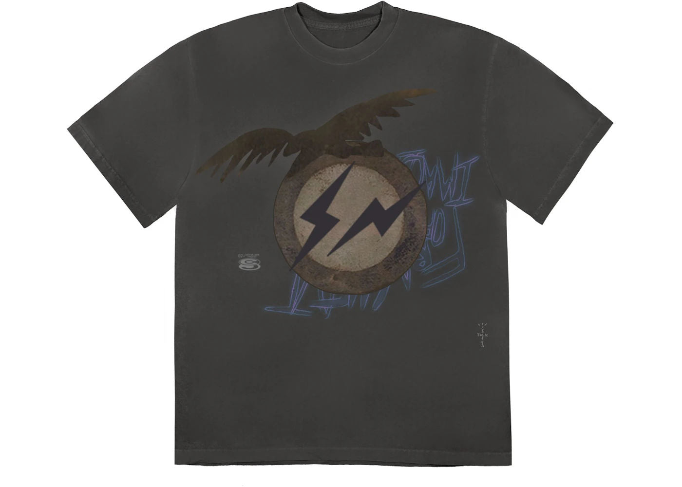 Travis Scott Cactus Jack For Fragment Create Tee (Washed Black) - Preowned
