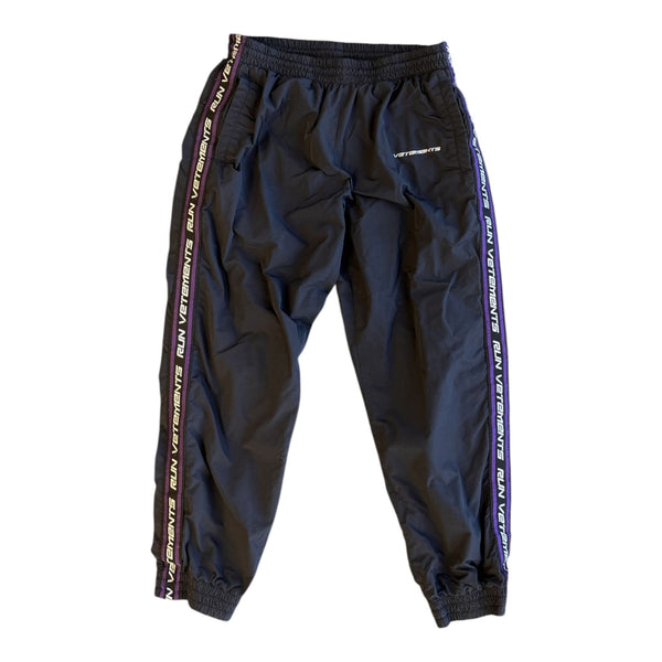 Vetements Nylon Track Pant (Black/Purple) - Preowned