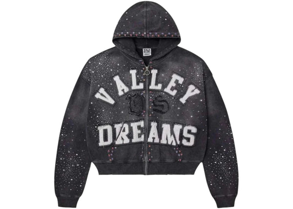 Vale Forever Classico Zip Up Hoodie Black