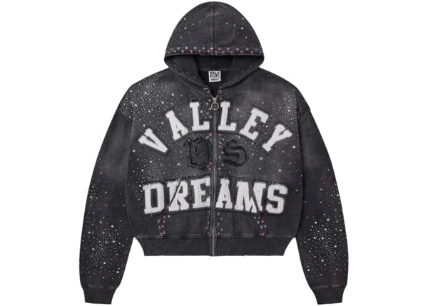 Vale Forever Classico Zip Up Hoodie Black