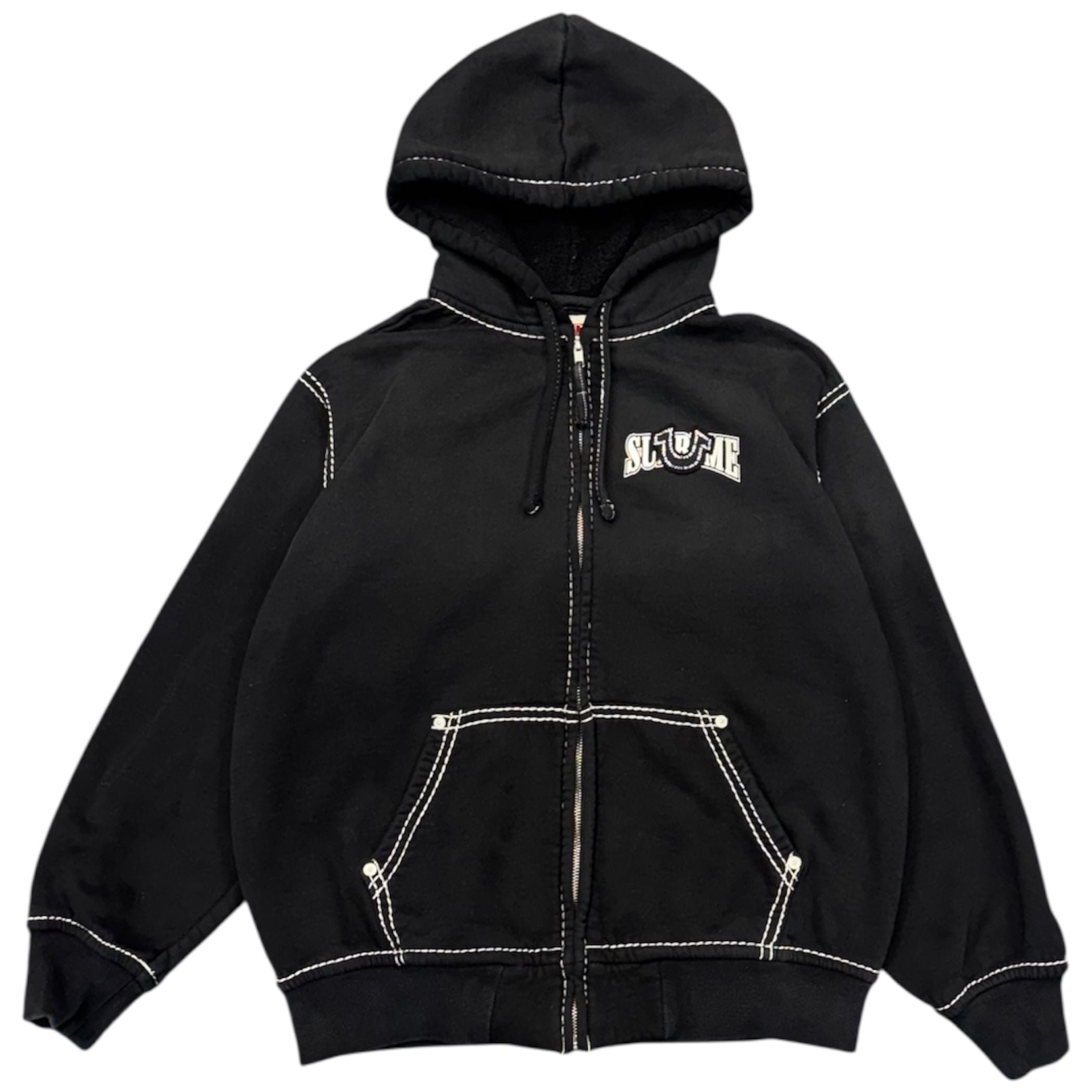 Supreme True Religion Zip-Up Sweatsuit FW22 (Black) - Preowned
