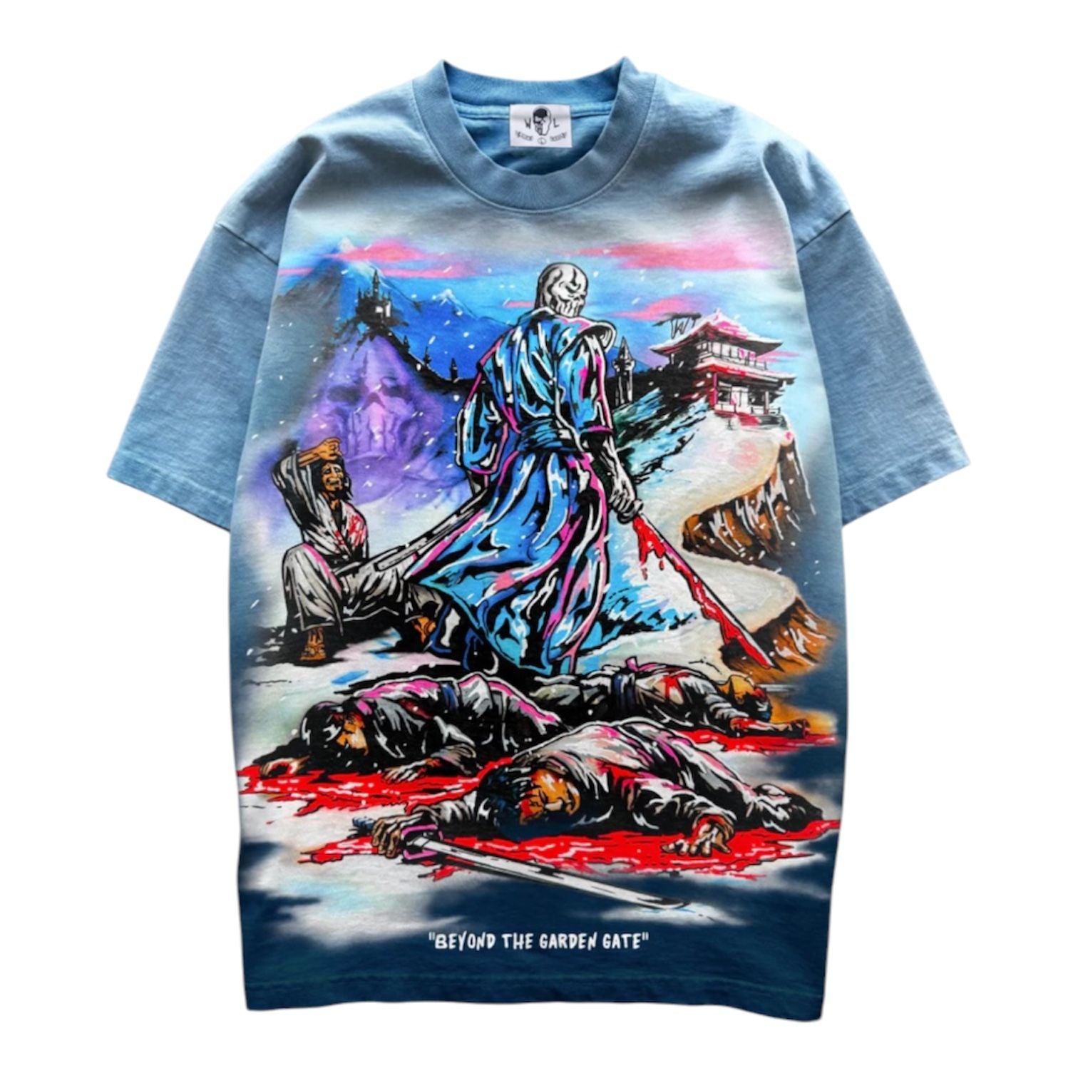 Warren Lotas Garden Gate Tee (Blue Ombre)
