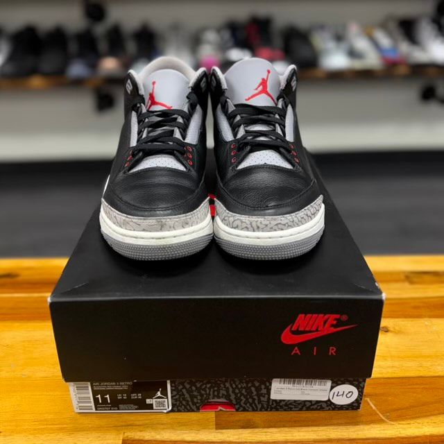 Jordan 3 Retro OG Black Cement (2024) - Preowned