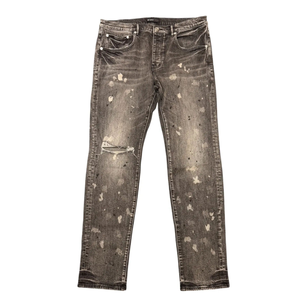 Purple Brand Vintage Acid Bleach Jean (Washed Black) - Preowned