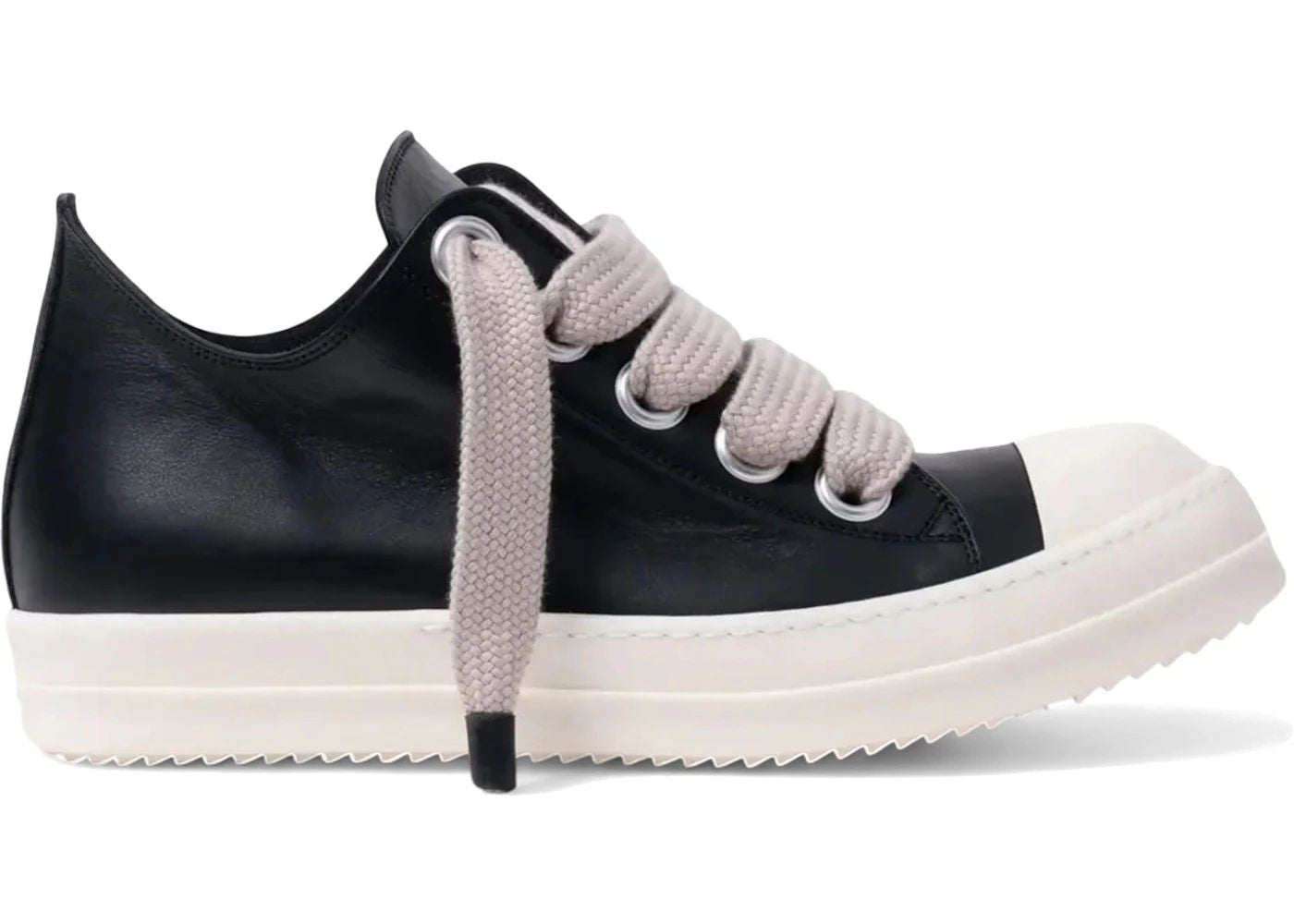 Rick Owens Concordians Jumbo Laced Low Black Milk - Preowned