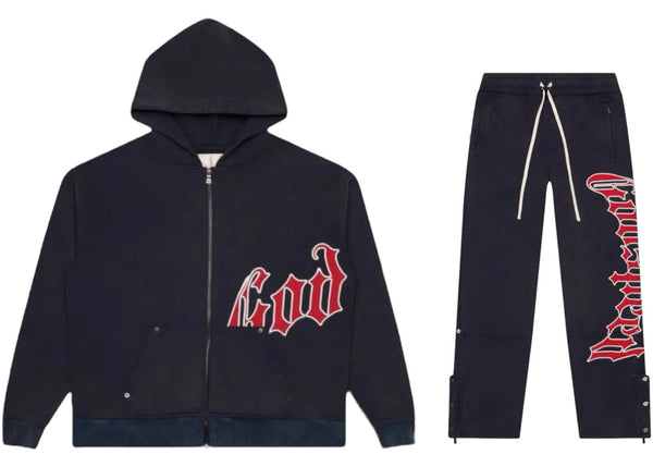 Godspeed OG Logo V2 Sweatsuit Navy/Red