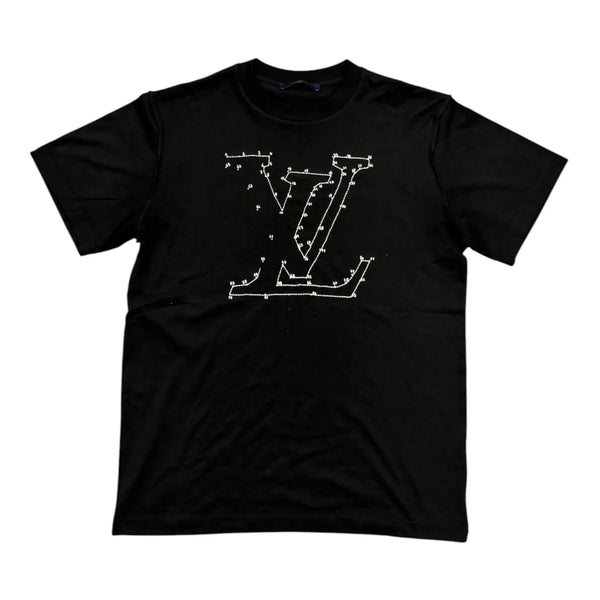 Louis Vuitton LV Stitch Tee (Black) - Preowned