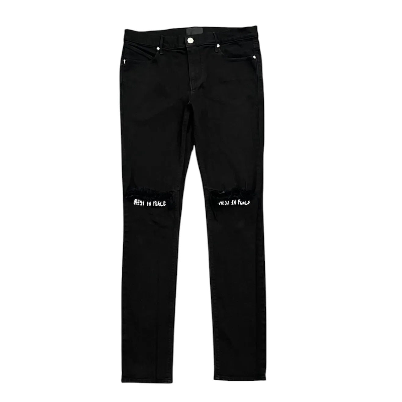 RTA Rest In Peace Jean (Black/White) - Preowned