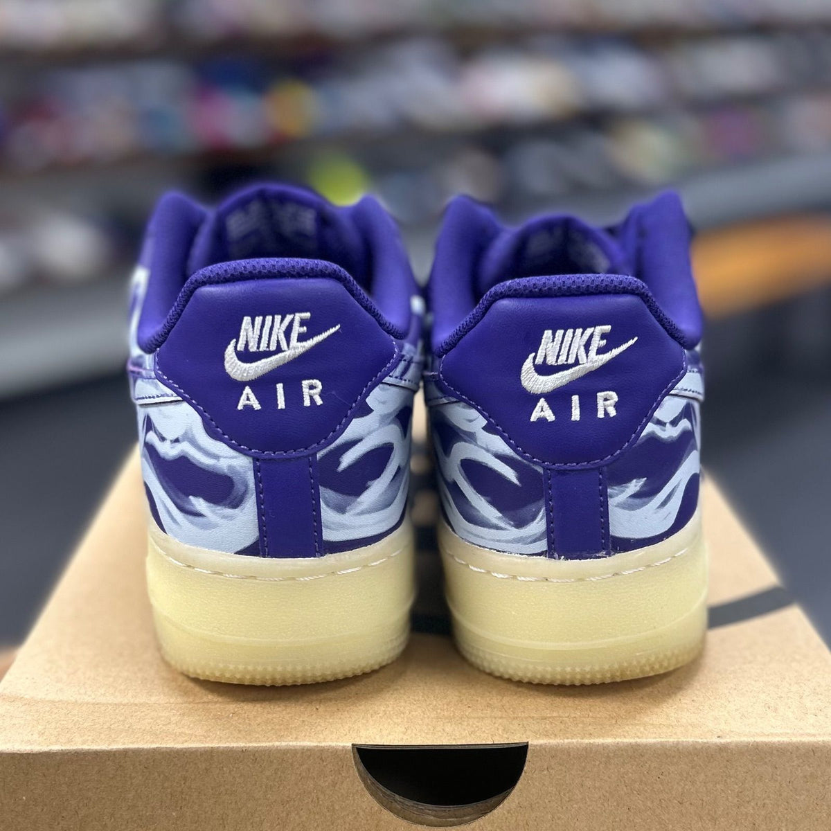 Nike Air Force 1 Low '07 QS Purple Skeleton Halloween (2021) - Preowned
