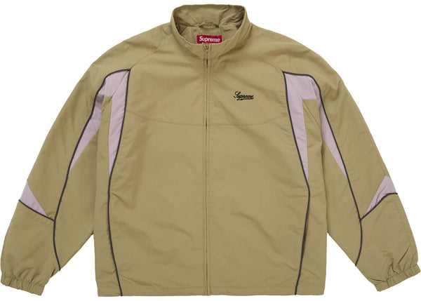 Supreme Contrast Piping Track Jacket Tan