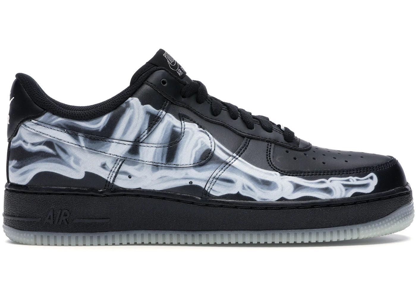 BRAND NEW STEAL - Nike Air Force 1 Low Black Skeleton Halloween (2019)