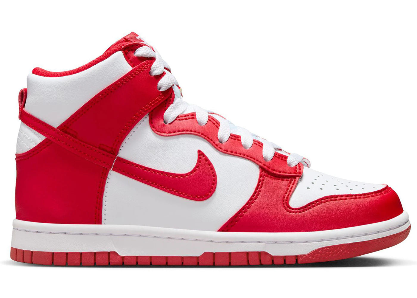 Nike Dunk High Championship White Red (Red Tongue Tag) (GS)
