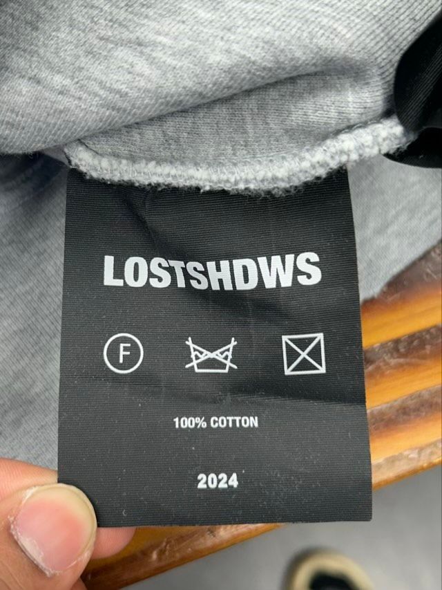 Lostshdws Double Layer Distressed Sweatsuit (Heather Grey) - Preowned