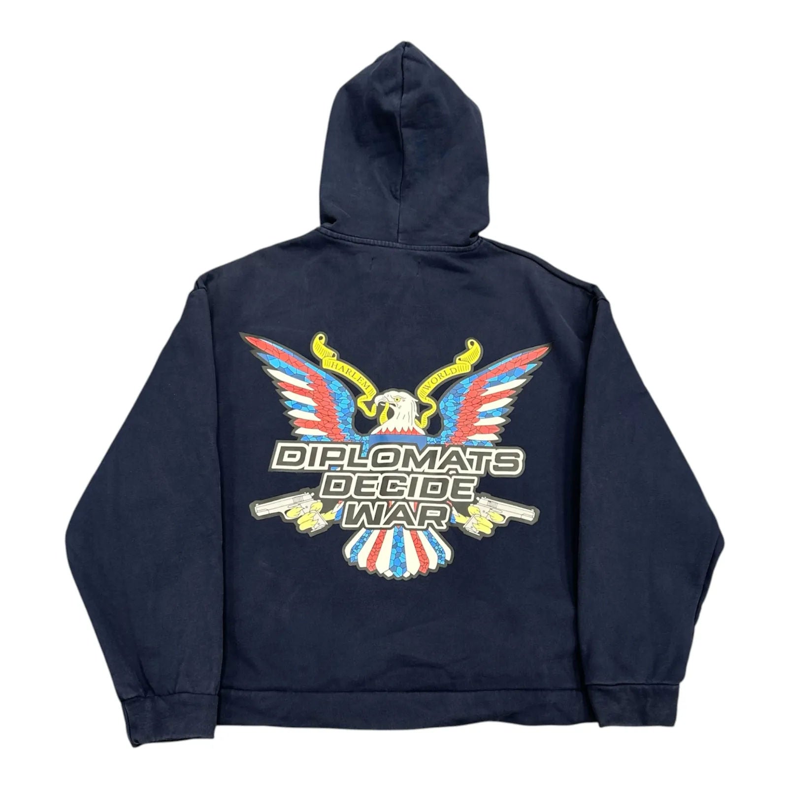 Who Decides War Diplomats Hoodie (Navy) - Preowned