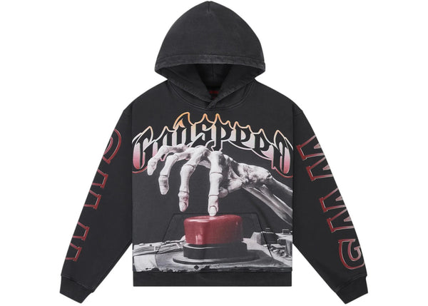 Godspeed Code Red Hoodie Black Wash