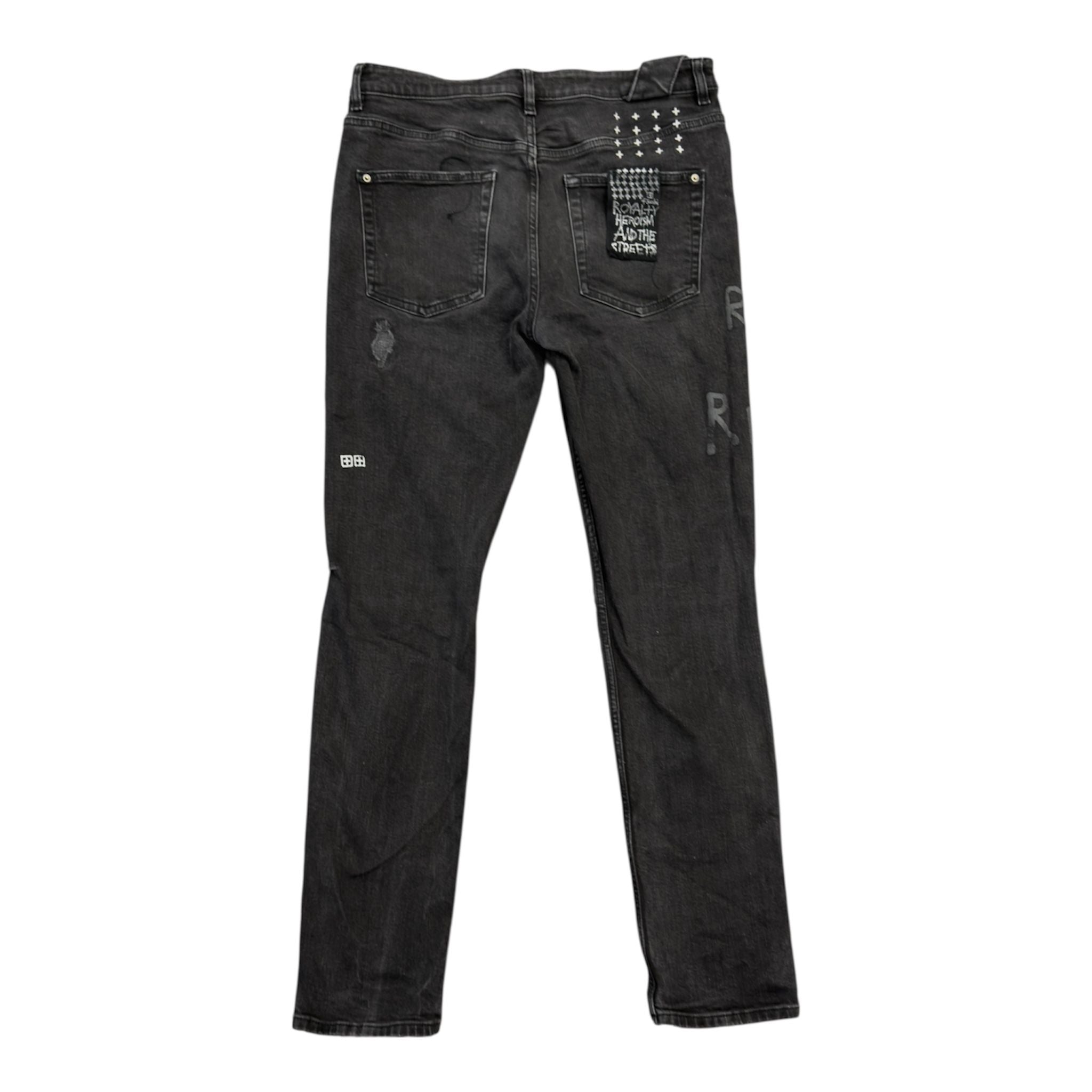 Ksubi Chitch Jean Riches Trashed (Black) - Preowned