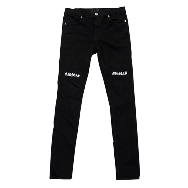 RTA Bryant Sinners Skinny Jeans (Black/White) - Preowned