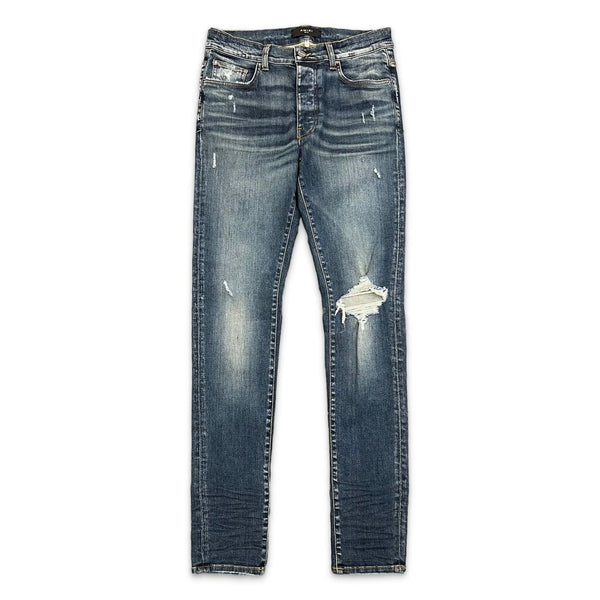 Amiri Borken Distressed Jeans (Deep Indigo)