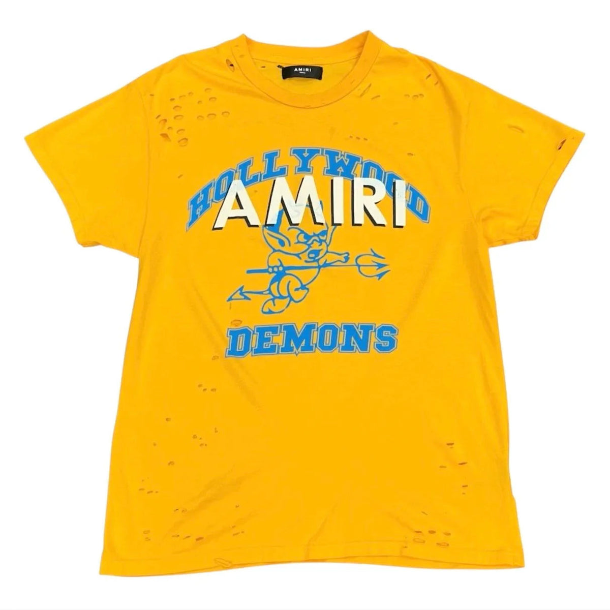 Amiri Hollywood Demons Tee (Yellow) - Preowned