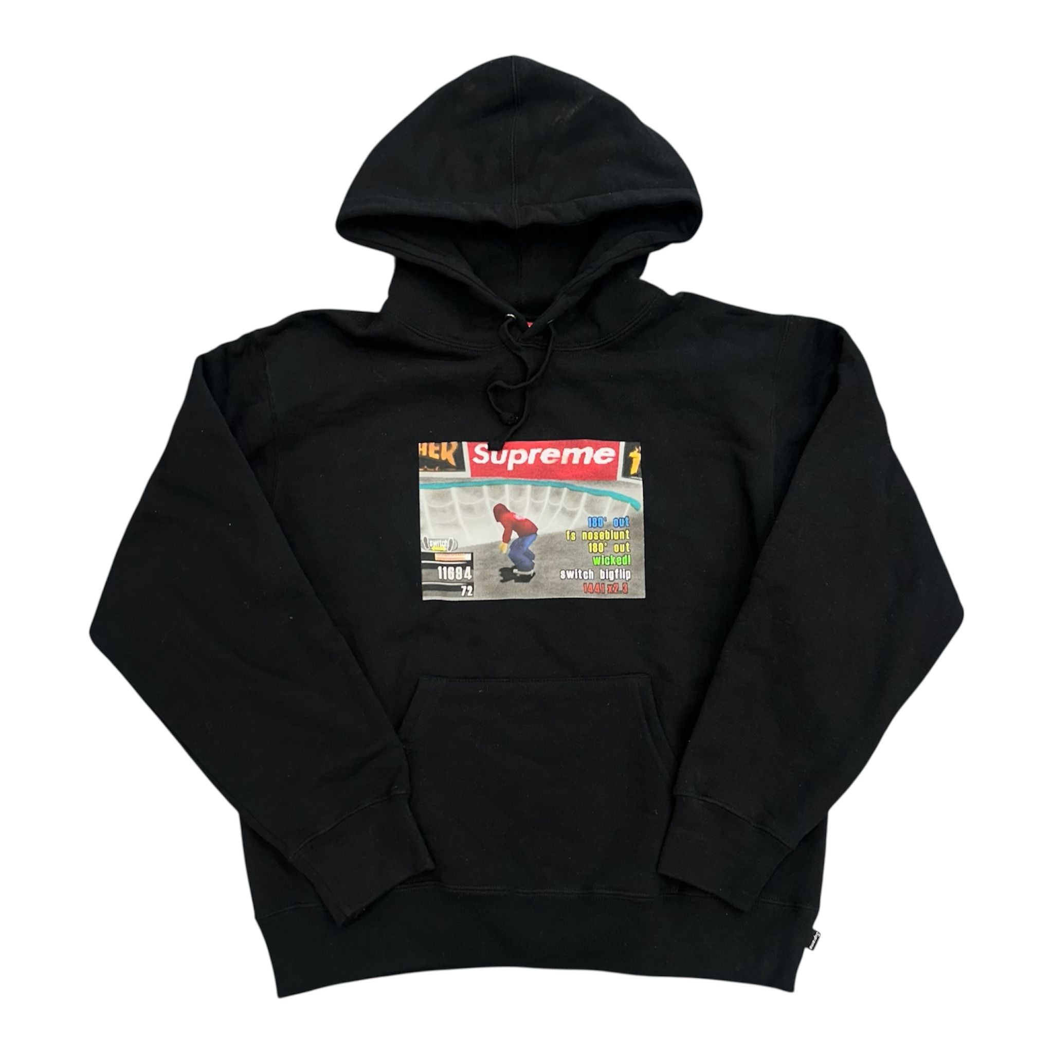Supreme Thrasher Hooded Sweatshirt Black - Preowned