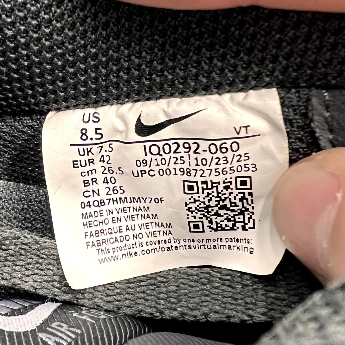 Nike Air Force 1 Low '07 LV8 Anthracite Cool Grey - Preowned
