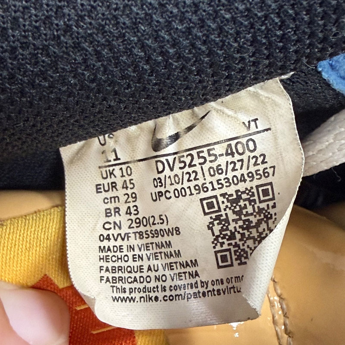 Nike Air Force 1 Low SP Undefeated Multi-Patent Total Orange - Preowned