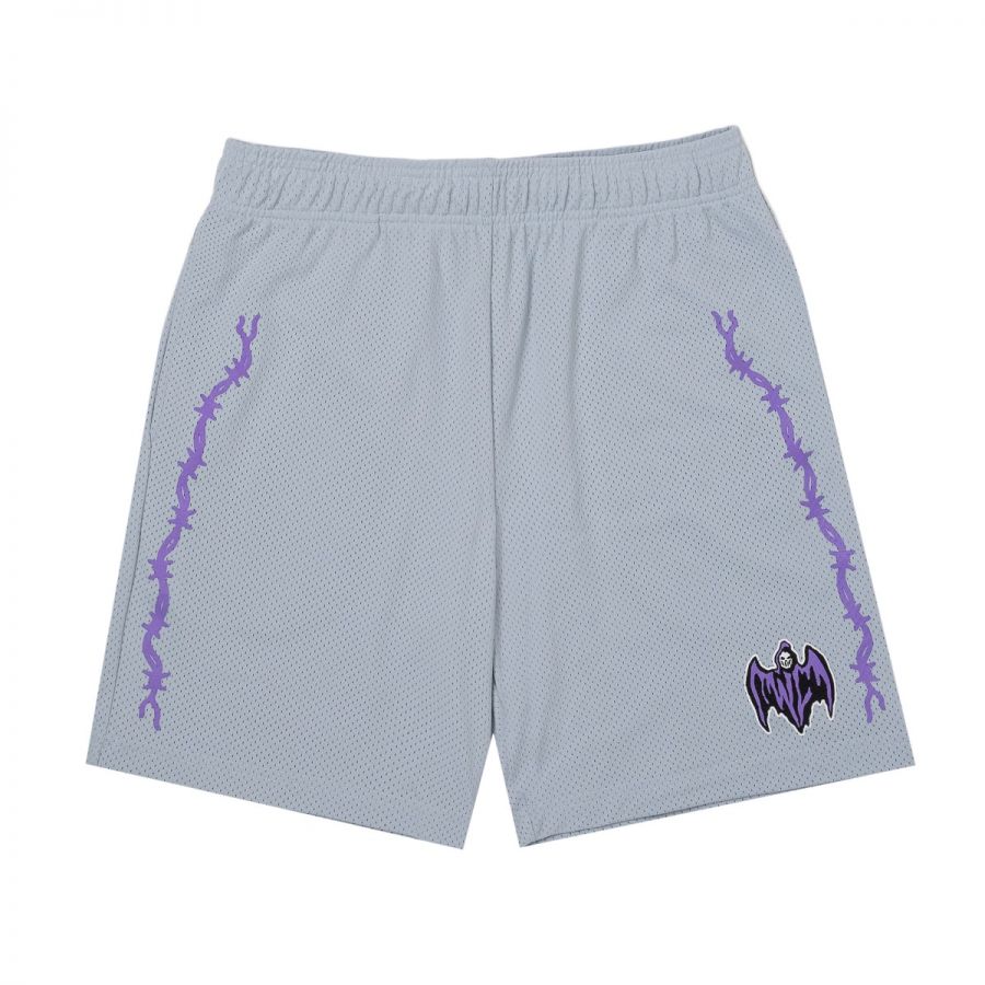 Warren Lotas Bat Reaper Mesh Shorts (Grey)