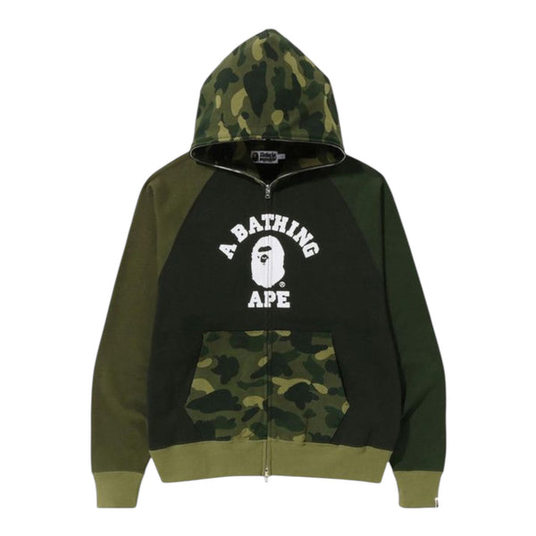 Bape "Color Camo Relaxed Fit" Full Zip Hoodie (Green)