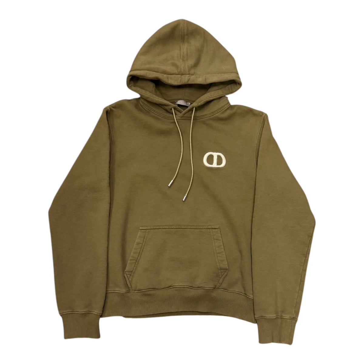 Christian Dior CD LOGO Hoodie (Olive) - Preowned