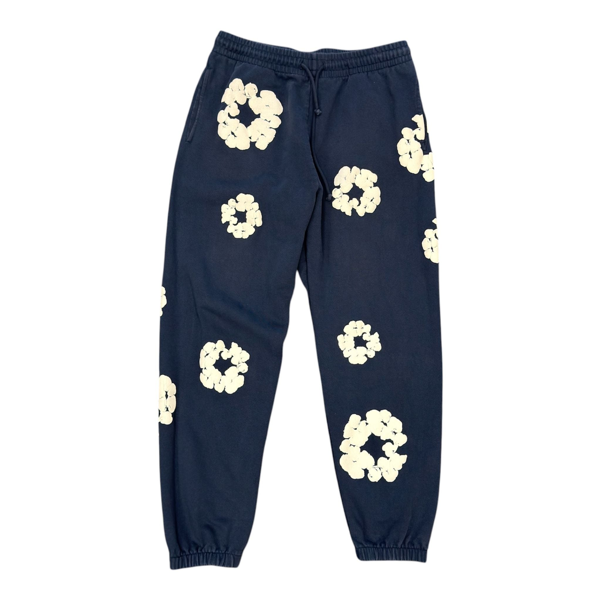 Denim Tears The Cotton Wreath Sweatpants (Navy) - Preowned